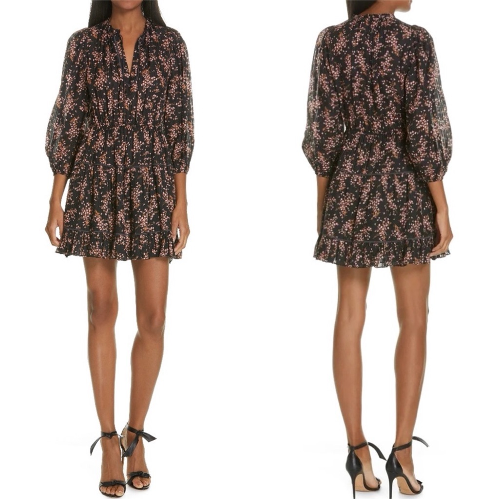 Ulla Johnson Brienne Long Sleeve Dress Sz 4